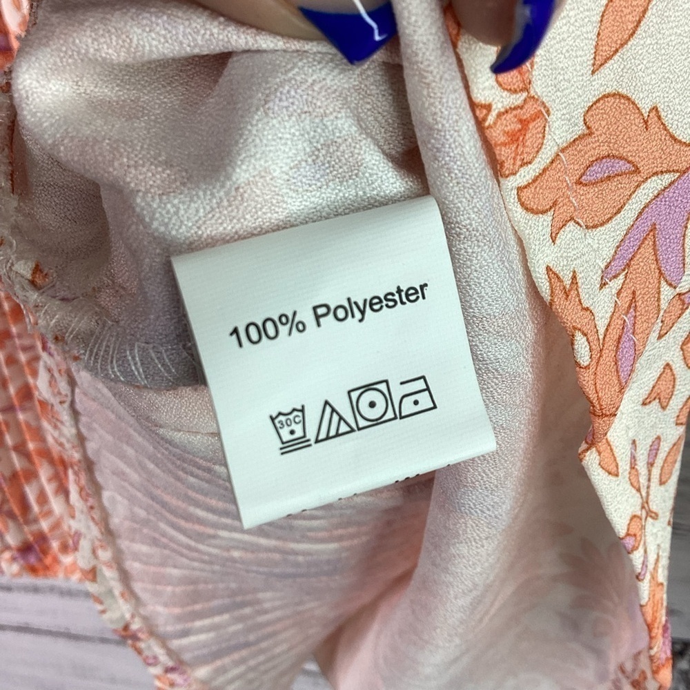 EMERY ROSE PLUS SIZE 4X 4XL FLORAL TOP ORANGE PURPLE SPRING SUMMER FALL BLOUSE - Picture 10 of 10